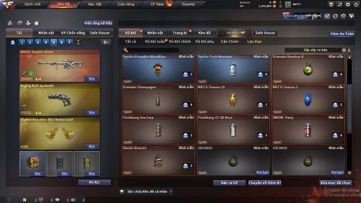 shop acc cf uy tin gia re